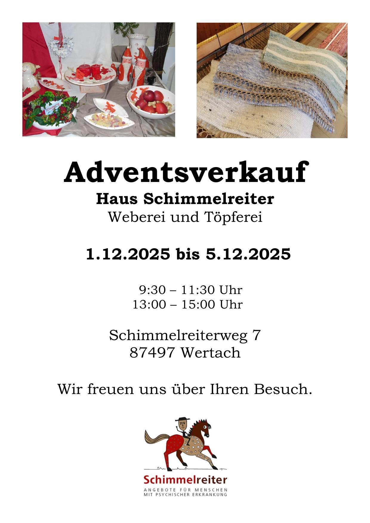Adventsverkauf Haus Schimmelreiter
