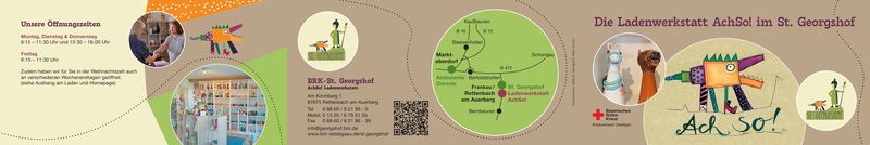 Unser Flyer der Ladenwerkstatt "AchSo!"